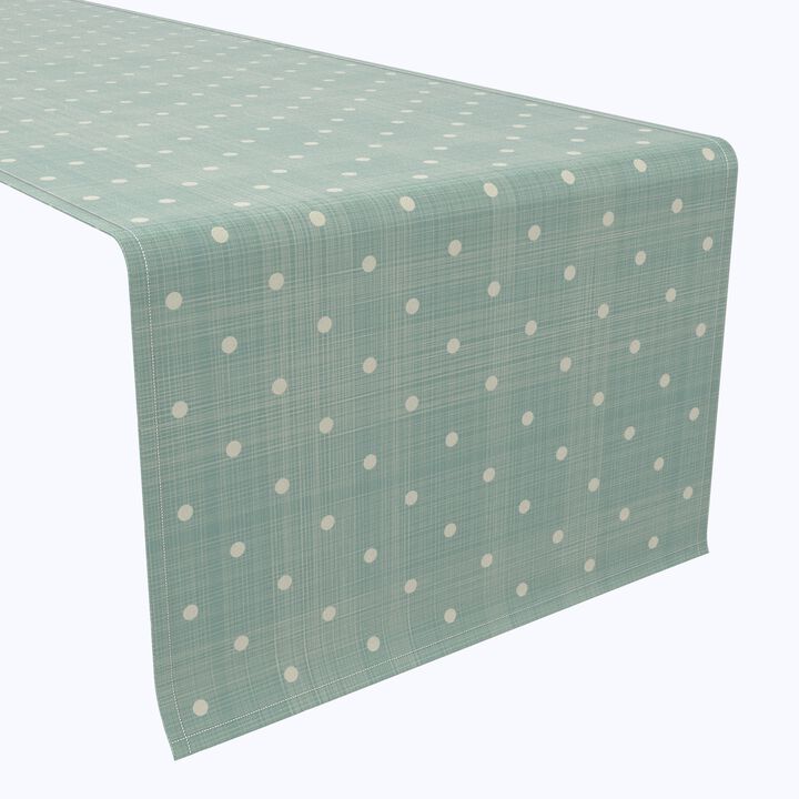 Fabric Textile Products, Inc. Table Runner, 100% Cotton, Textured Dots