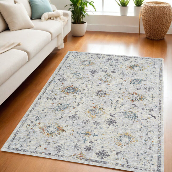 HomeRoots Floral Area Rug