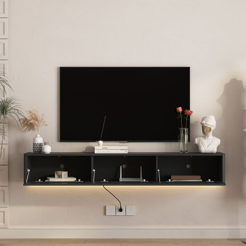 Ringru Floating TV Stand image number 2