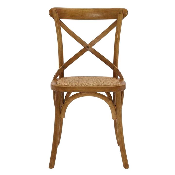 Wooden Dining Side Chairs for Kitchen and Dining Room, Natural, Set of 2