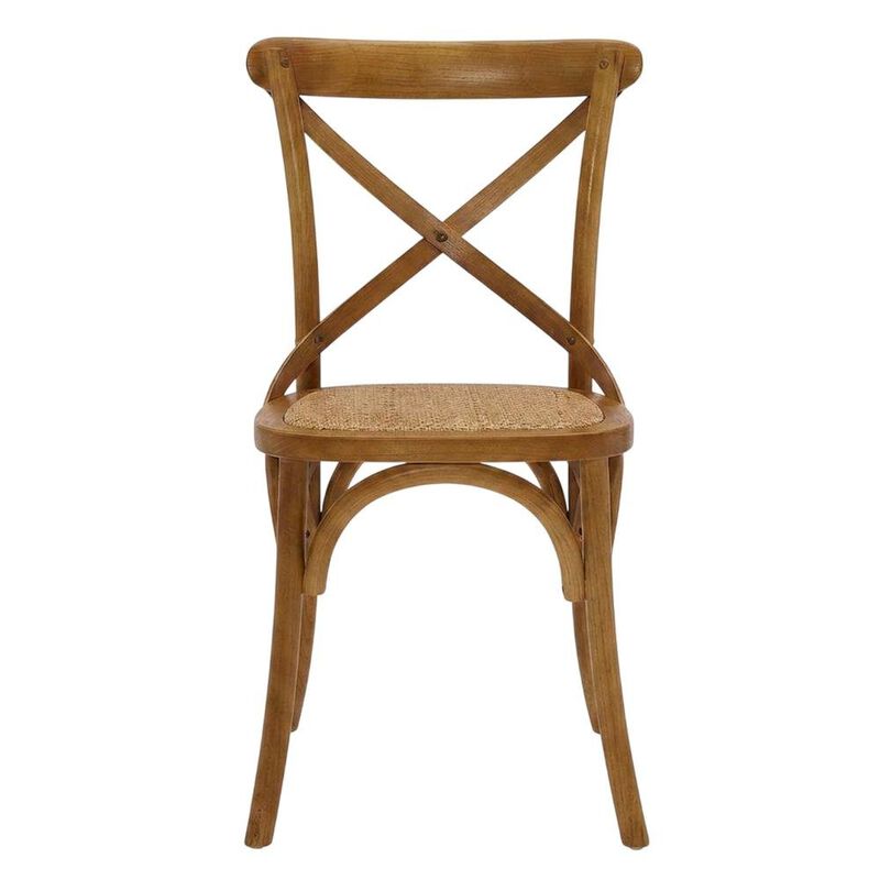 Wooden Dining Side Chairs for Kitchen and Dining Room, Natural, Set of 2 image number 1