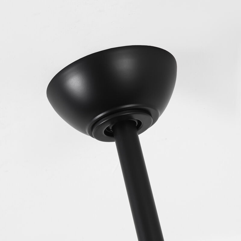 60" Large Modern Ceiling Fan with Dimmable LED Lights, DC Motor, 6 Speeds, Remote Control