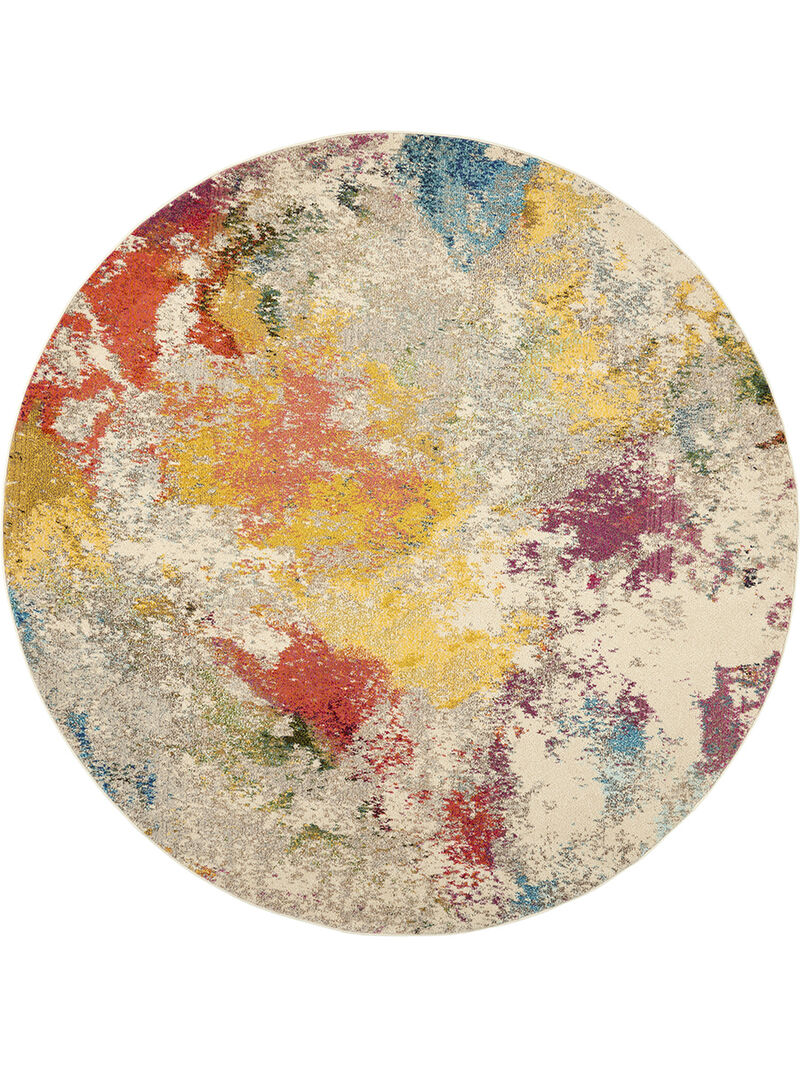 Celestial CES12 Ivory/Multicolor 7'10" x 10'6" Rug