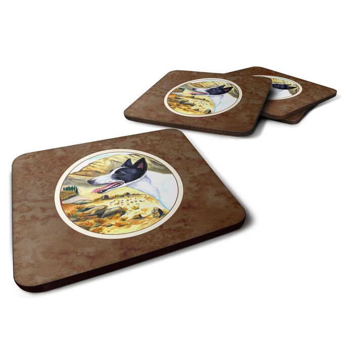 Caroline's Treasures 7018FC Canaan Dog Foam Coasters (Set of 4), 3.5, Multicolor