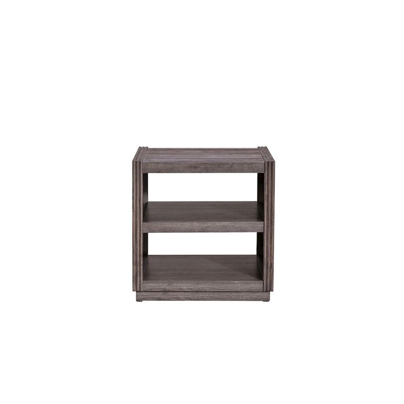 Liberty Furniture Modern Edge End Table for Living Room Contemporary - Caffe Brown image number 2