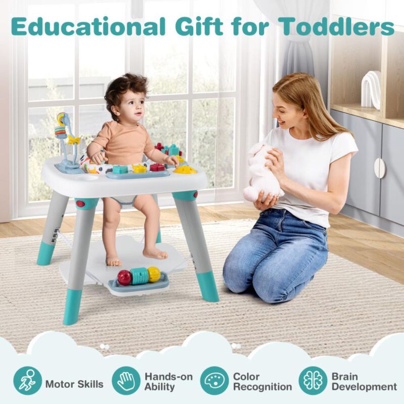 Hivvago 6-in-1 Baby Activity Center Infant Jumper Toddler Table