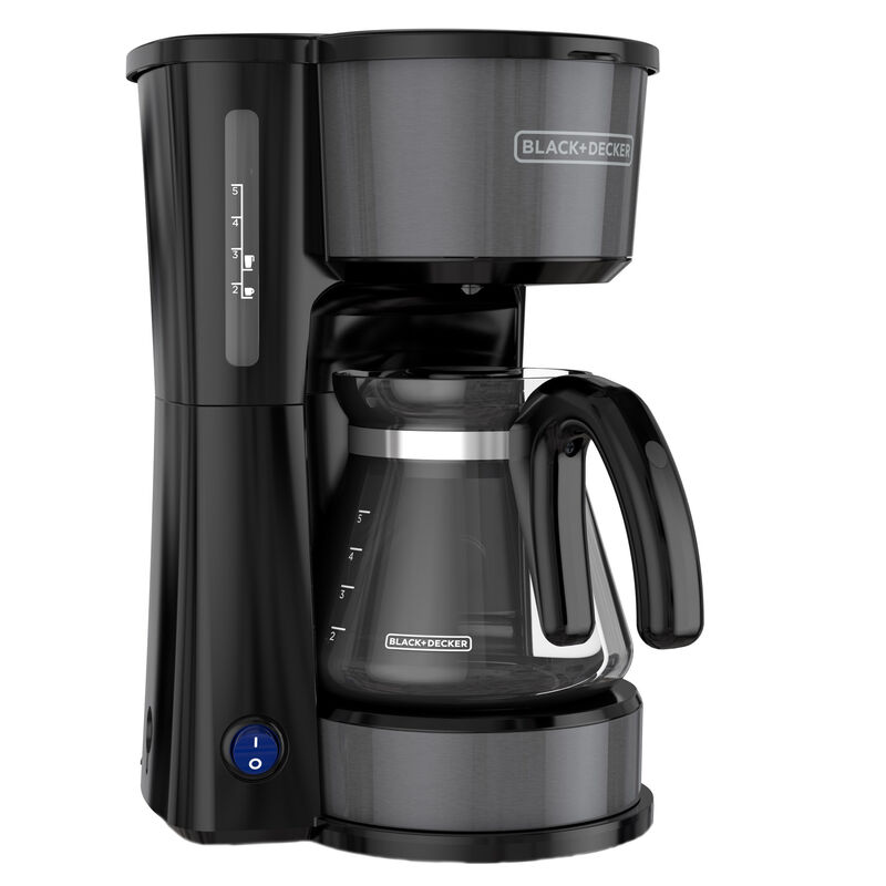 Black and Decker 4-in-1 Coffee Station 5-Cup Coffee Maker in Stainless Steel Black image number 1