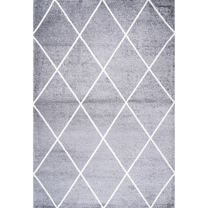 Cole Minimalist Diamond Trellis Area Rug