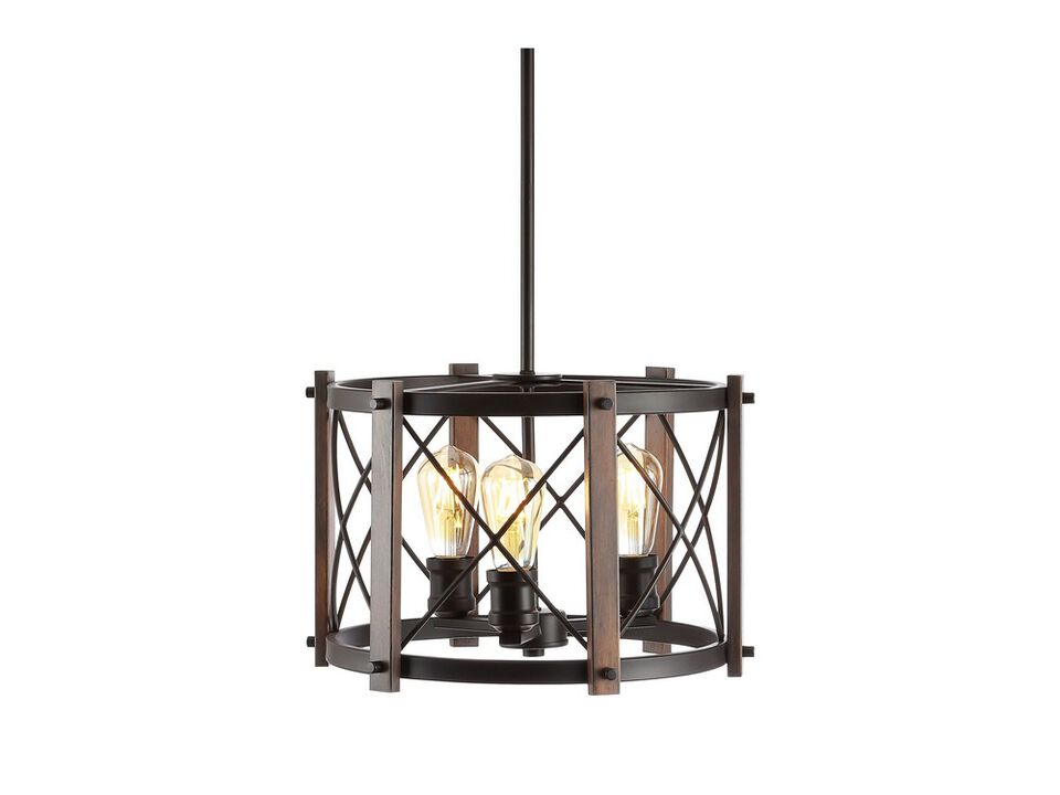 Galax 5-Light Adjustable Iron Farmhouse Industrial LED Dimmable Pendant