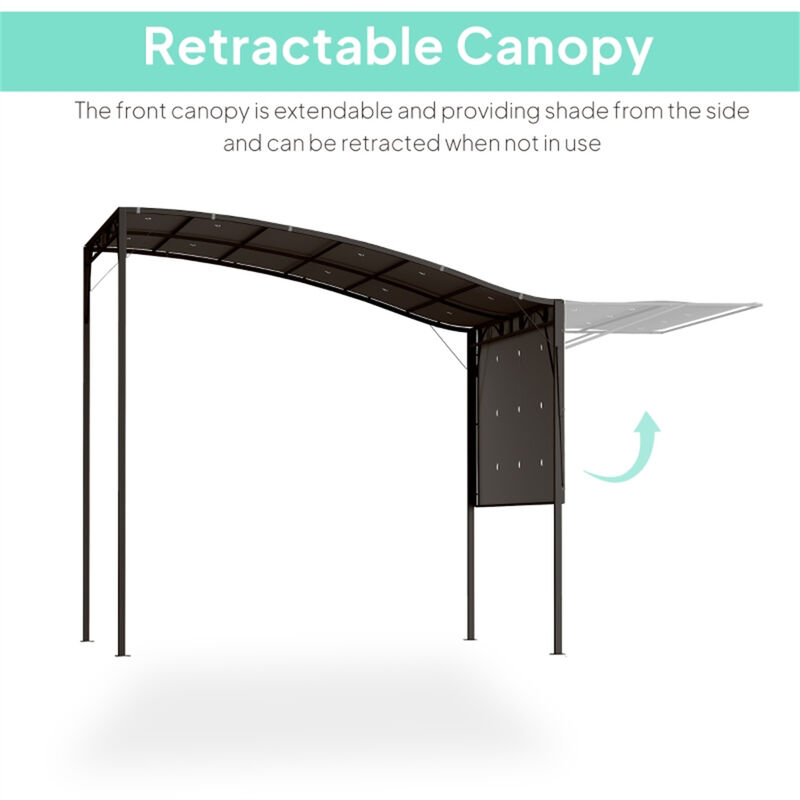 Lightweight Pop-Up Canopy with Slant Legs for Outdoor Events and Camping image number 3