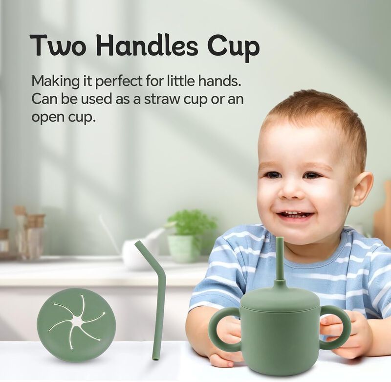 Baby Feeding Set: Suction Bowl, Plates, Bib, and Spoons for Weaning