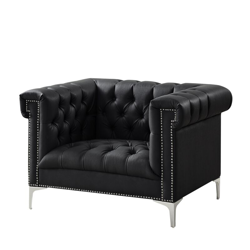 Inspired Home Clifford Leather PU Club Chair