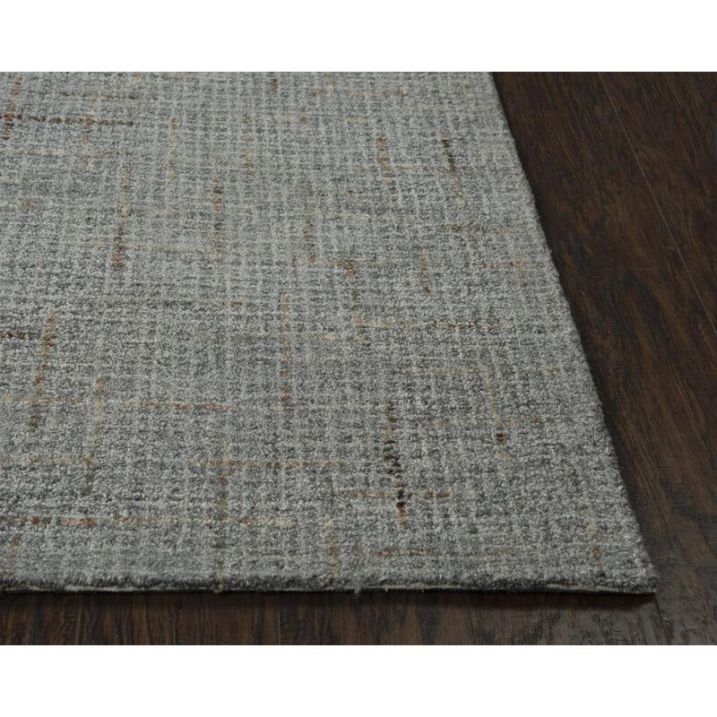 Hand Tufted Loop Pile Wool Rug, 7'6" x 9'6"