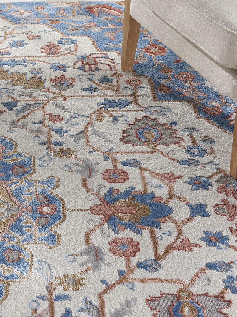 Elation ETN09 Ivory/Blue 9' x 12' Rug