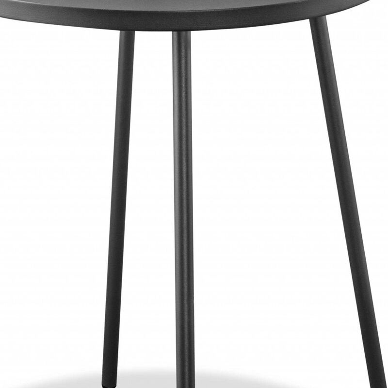 Elegant Round Stainless Steel End Table &ndash; Timeless Modern Look
