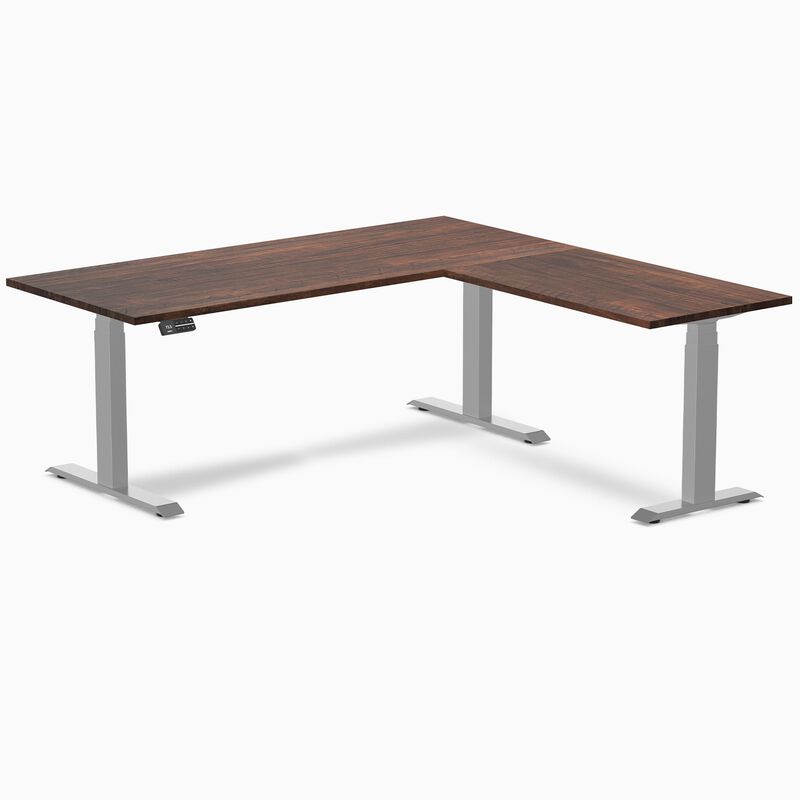 Desky Softwood L-Shape Sit Stand Desk image number 0
