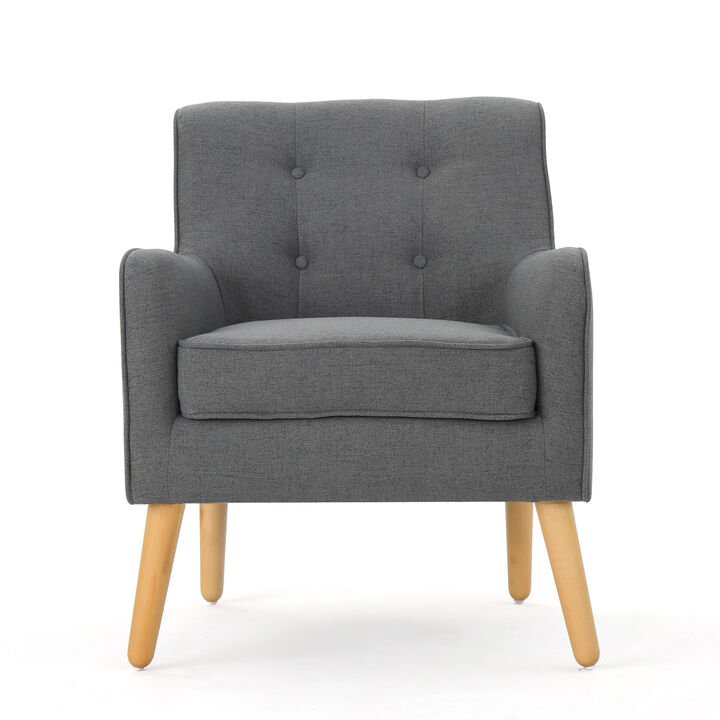 Merax Mid-Century Modern Fabric Arm Chair