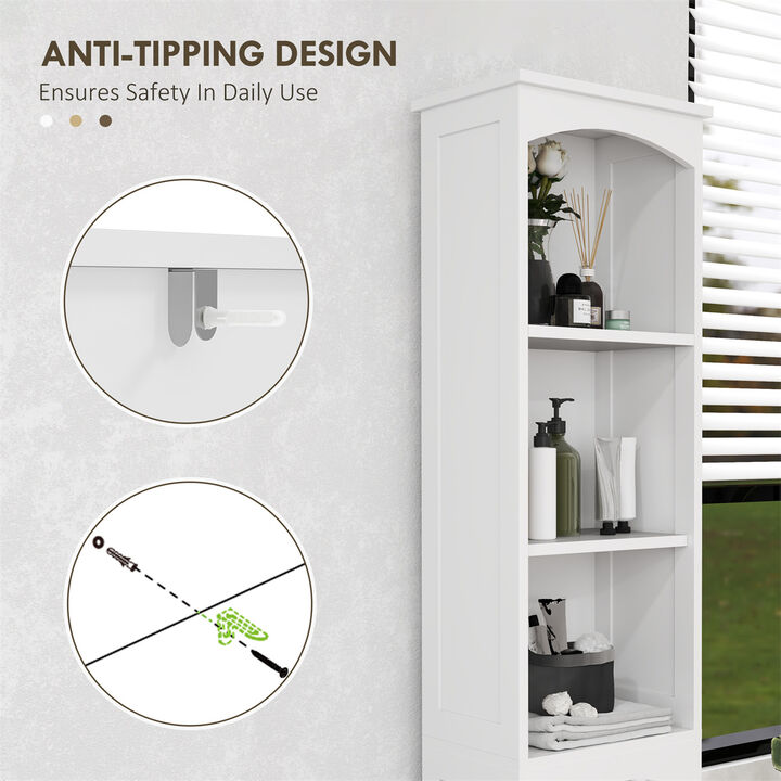 Freestanding Bathroom Cabinet with Multiple Shelves and Drawers