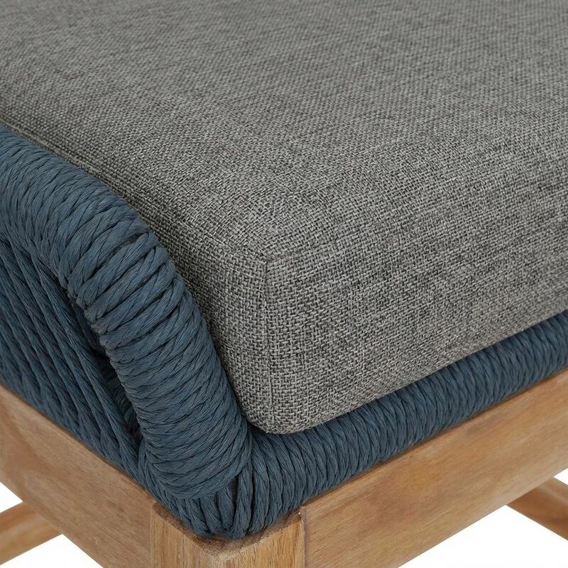 Teak, Rope Outdoor Counter Stool, Weather-Resistant Material, Patio Use image number 6