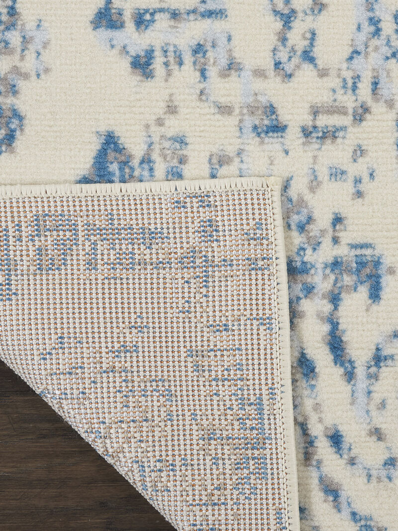 Jubilant JUB09 Ivory/Blue 2' x 4' Rug