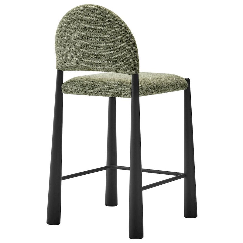 Hayley Upholstered Fabric Counter Stools Set of 2 image number 6