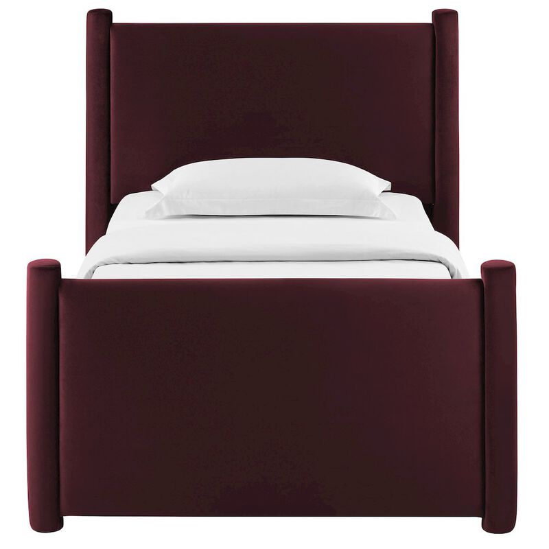 Modway Rael Performance Velvet Twin Platform Bed image number 5