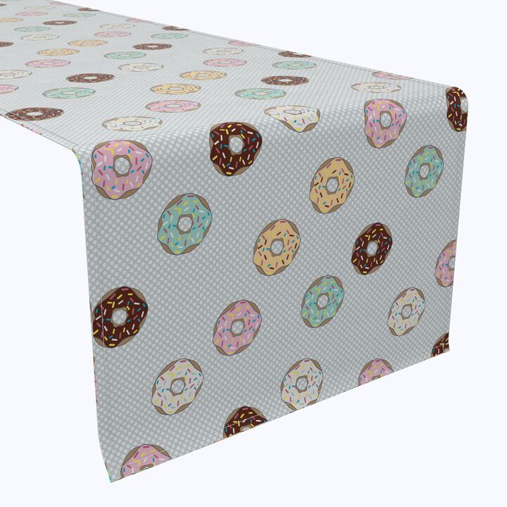 Fabric Textile Products, Inc. Table Runner, 100% Cotton, Sprinkle Donuts