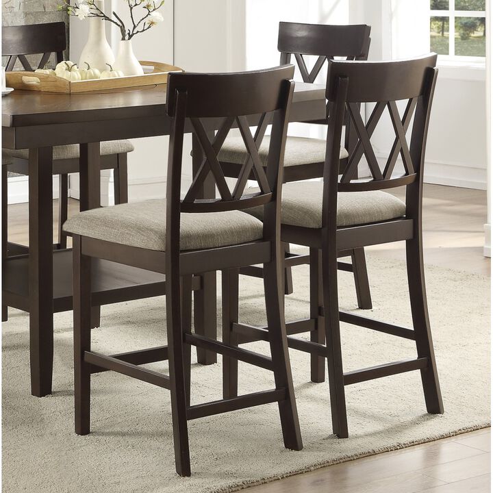 Streamdale Double X-Back Counter Height Chairs Set