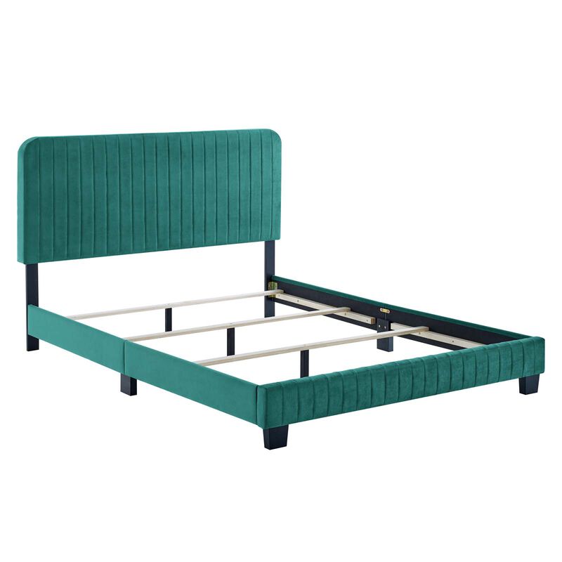 Modway - Celine Channel Tufted Performance Velvet King Bed image number 2