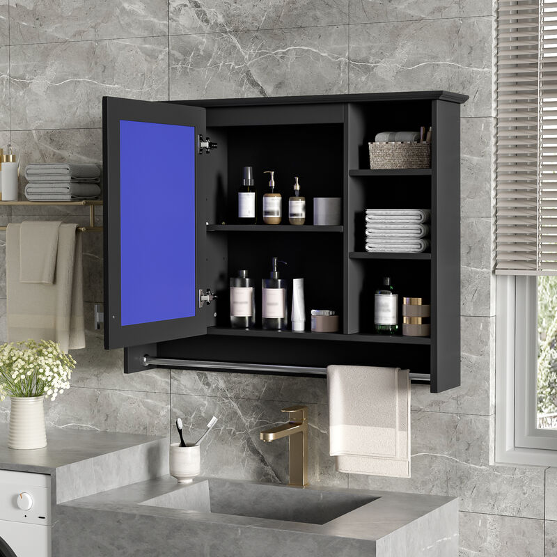 ELEMENT ACE 3-in-1 Wall Mounted Medicine Cabinet with Adjustable Shelf & Soft Close Door image number 4