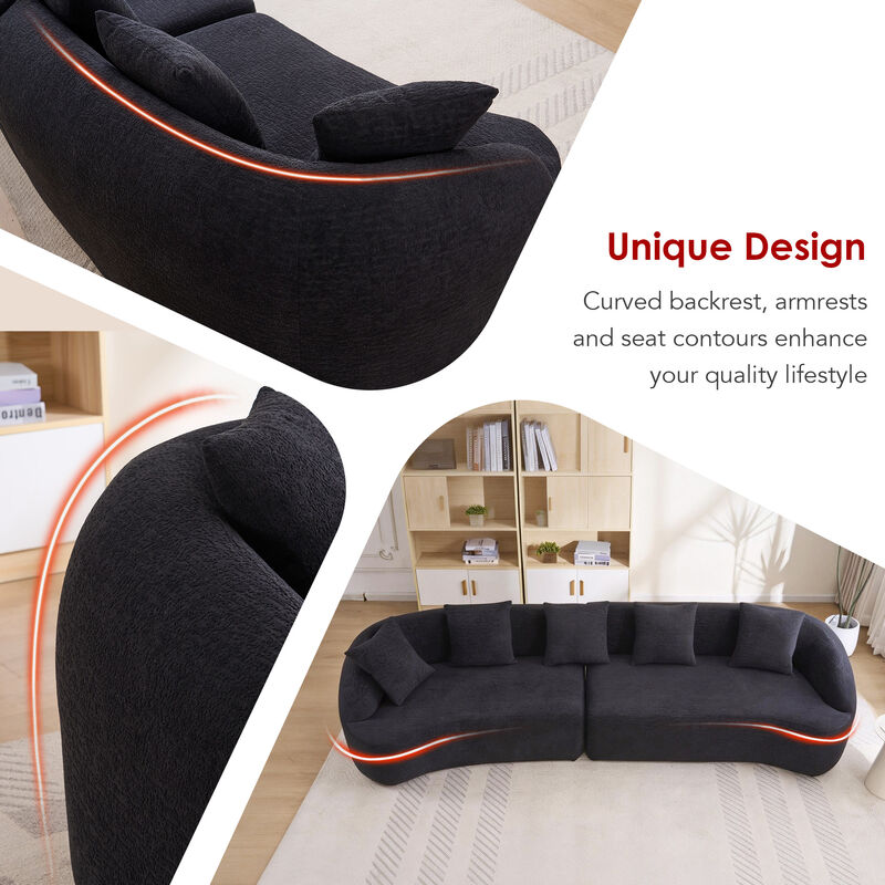 Stowag Curved Boneless Sofa image number 4