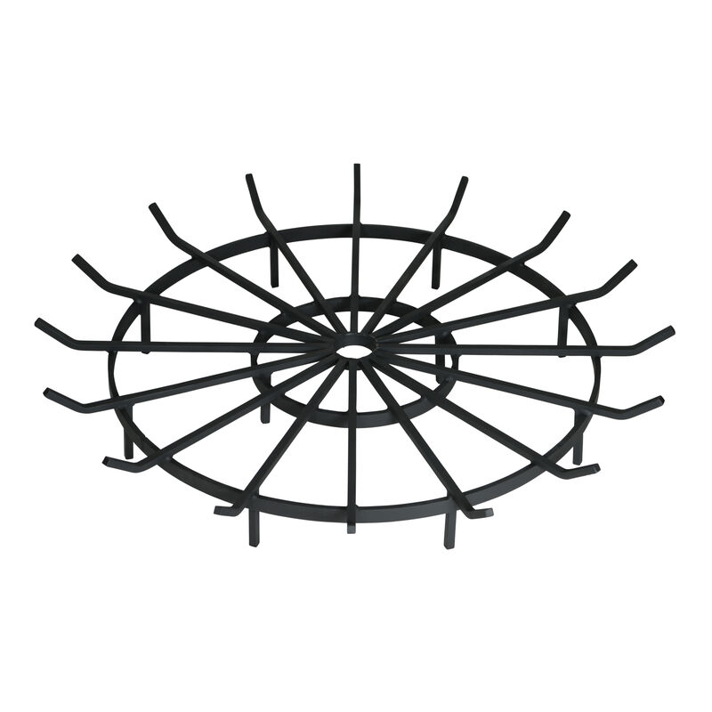 40-in D Wagon Wheel Firewood Grate for Fire Pit - Made in USA