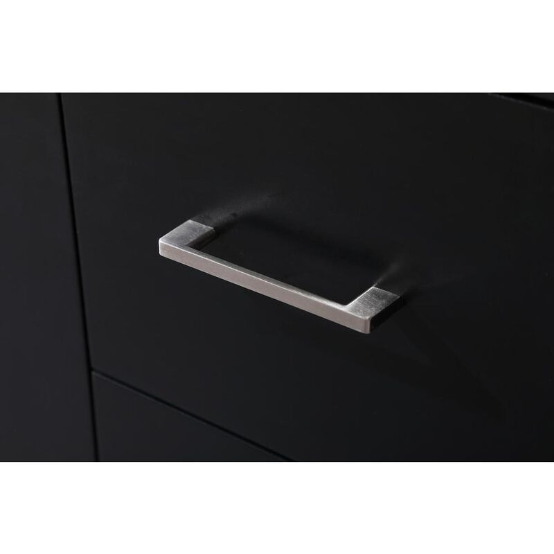 Elegant Kitchen and Bath 48 Inch SIngle Bathroom Vanity In Black