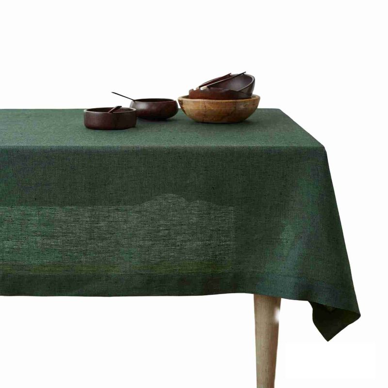 Solino Home Athena 100% Linen Tablecloth &ndash; Handcrafted, Machine Washable, Perfect for Holiday and Everyday Dining