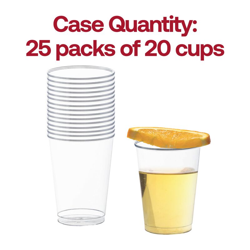 10 oz. Clear Round Plastic Cups (240 Cups) image number 4