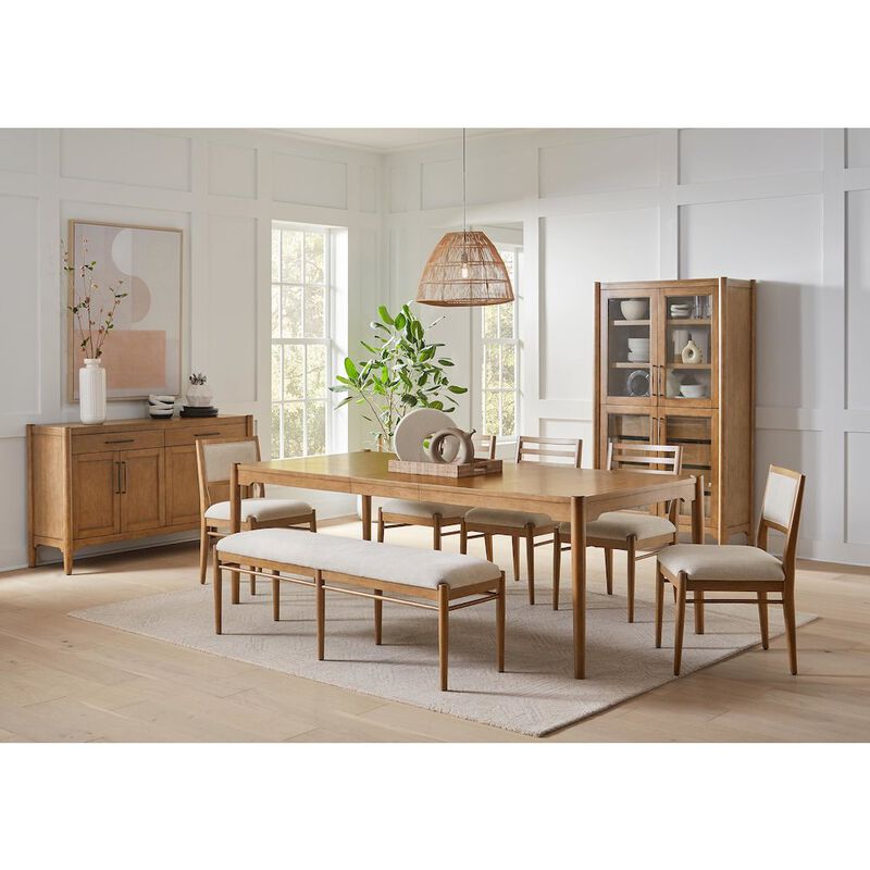 Martin Furniture Lachlan Modern Wood Rectangular Kitchen Dining Table, Brown image number 3