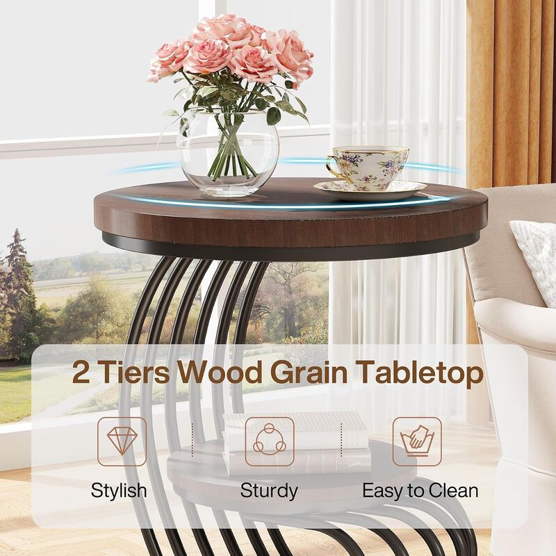 Round End Table image number 6