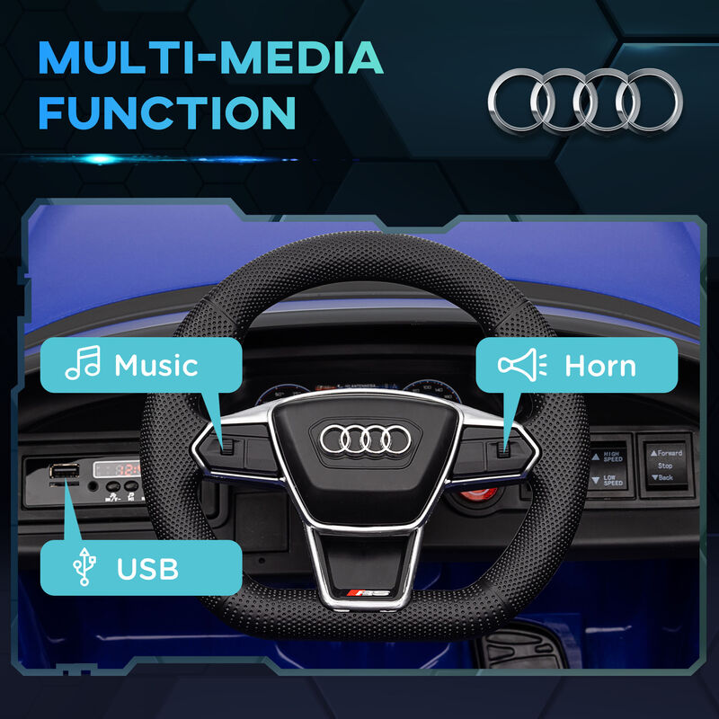 BreeBe Audi RS e-tron GT 12V Ride On Car for Kids with Parent Remote image number 4