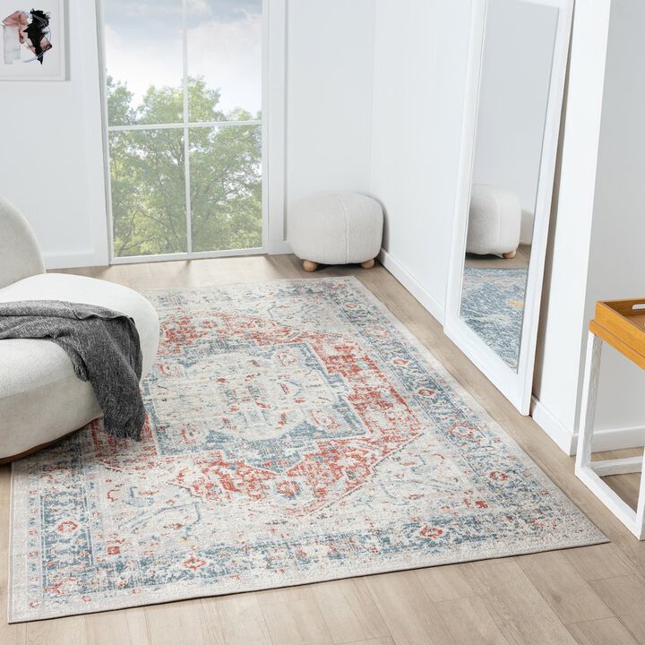 LR Home Antalya Durable Performance Area Rug Indoor