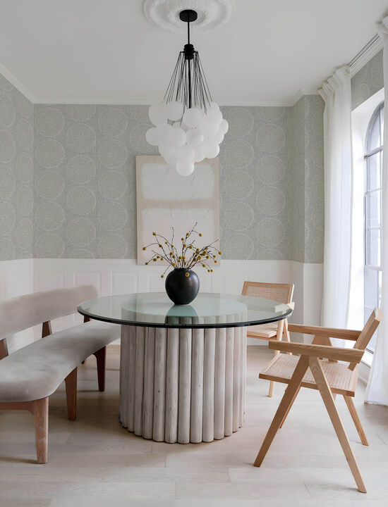 Salma Grey Medallion Wallpaper (Set of 2)