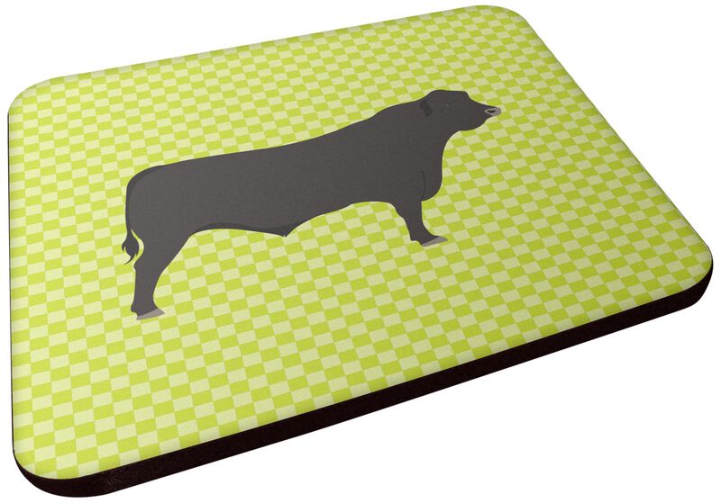 Caroline's Treasures Black Angus Cow Green Decorative coasters, 3.5, Multicolor