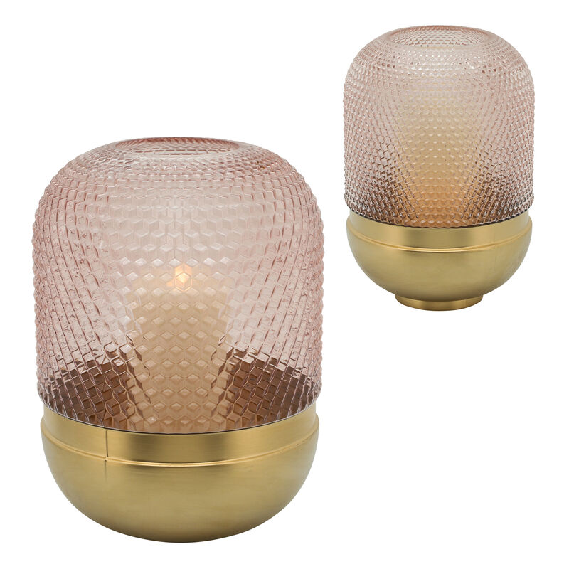 Glass 11" Textured Dots Vase image number 2