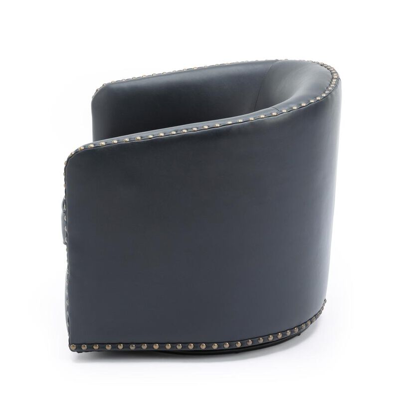 Comfort Pointe Tyler Swivel Arm Chair - Midnight Blue