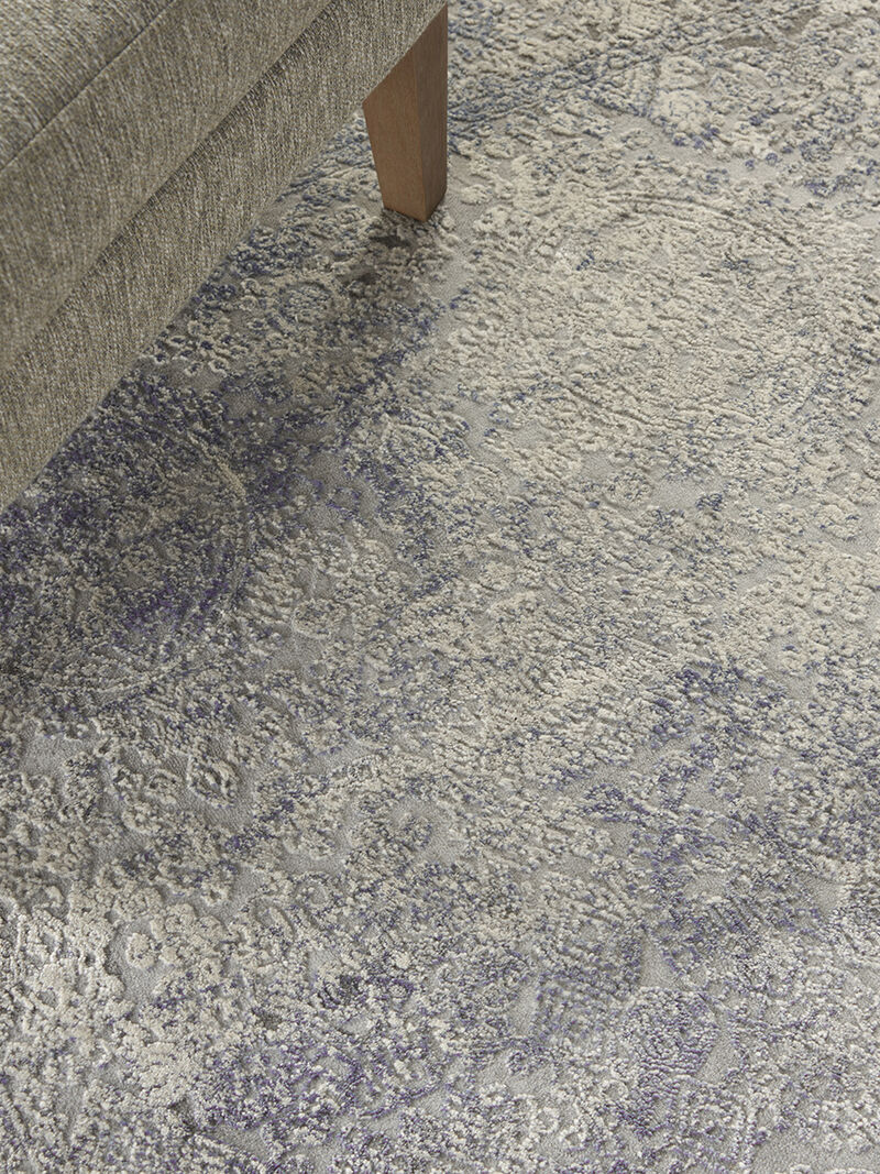 Rustic Textures RUS09 Ivory/Light Blue 3'11" x 5'11" Rug