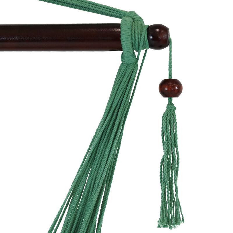 Sunnydaze Extra Large Polyester Rope Hammock Chair and Spreader Bar image number 2