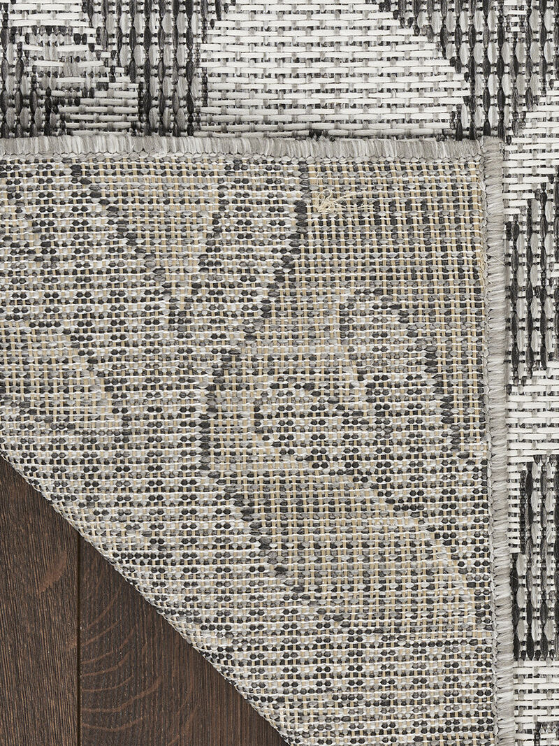 Garden Oasis GOA05 Gray 3' x 5' Rug