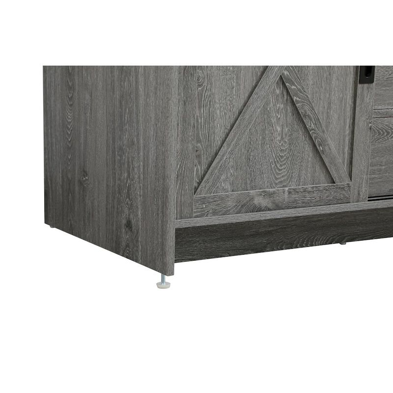 Elegant Kitchen and Bath Austin 54 Inch Double Bathroom Vanity In Rustic Grey