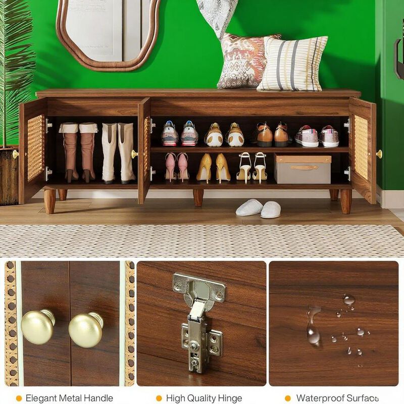Hidden Storage Design Shoe Cabinet For Entryway image number 3