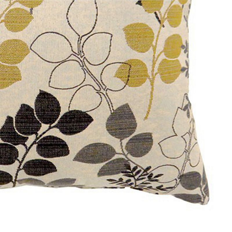 JILL Contemporary Big Pillow With fabric, Multicolor Finish, Set of 2-Benzara