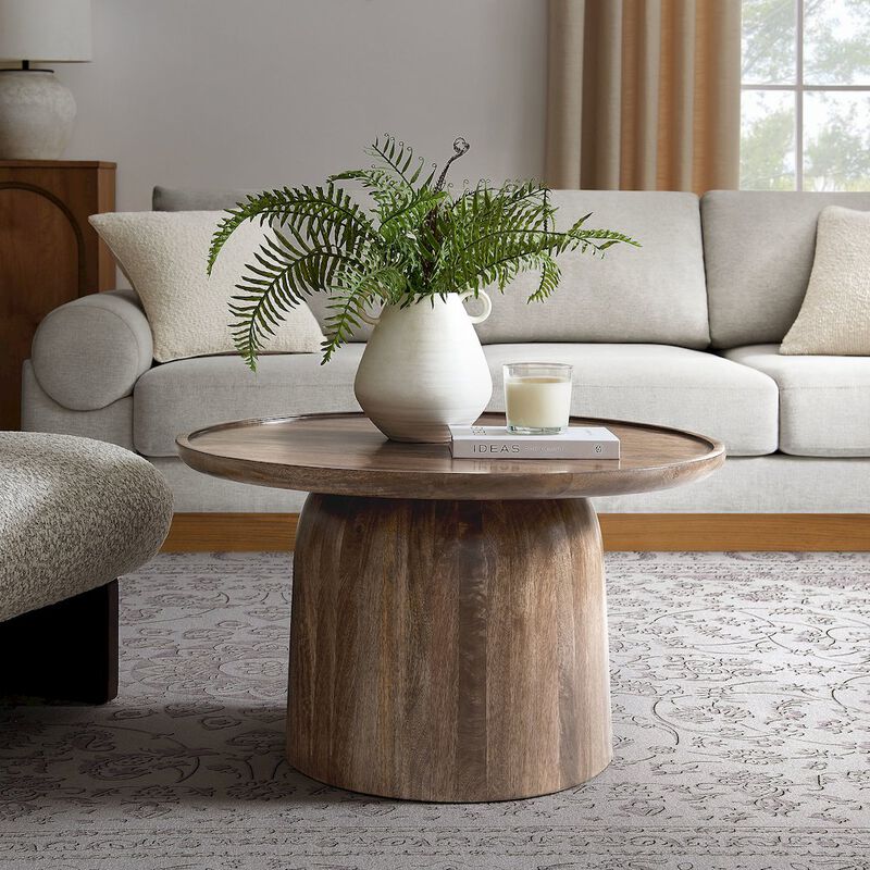 Holloway 30" Round Wood Coffee Table image number 5